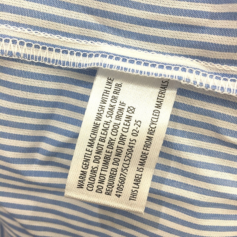 Chloe & Lola Blue & White Stripe 100% Cotton Oversized Sleep Top Ladies Sz S NEW - Image 4
