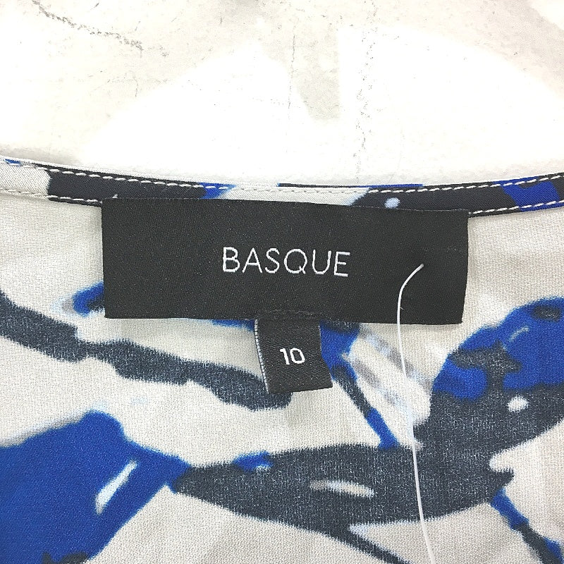 Basque Silver & Blue Silky Lyocell Summer Knot Tie Top Ladies Size 10 NEW - Image 3