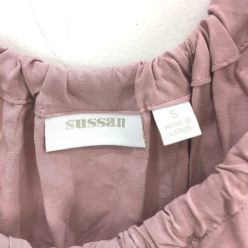 Sussan Rosewood Pink Textured Dotted Summer Swing Top Ladies Size 10 NEW - Image 4