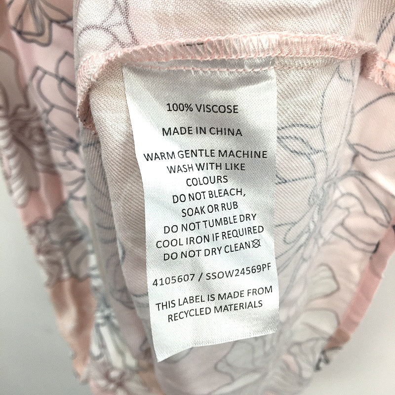 Soho Light Pink Large Flower Print Soft Sleep Night Gown Ladies Sz S NEW - Image 4
