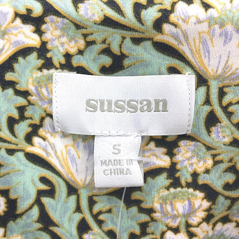 Sussan Green Floral Print Long Sleeve Pajama Sleep Top Ladies Sz S NEW - Image 3