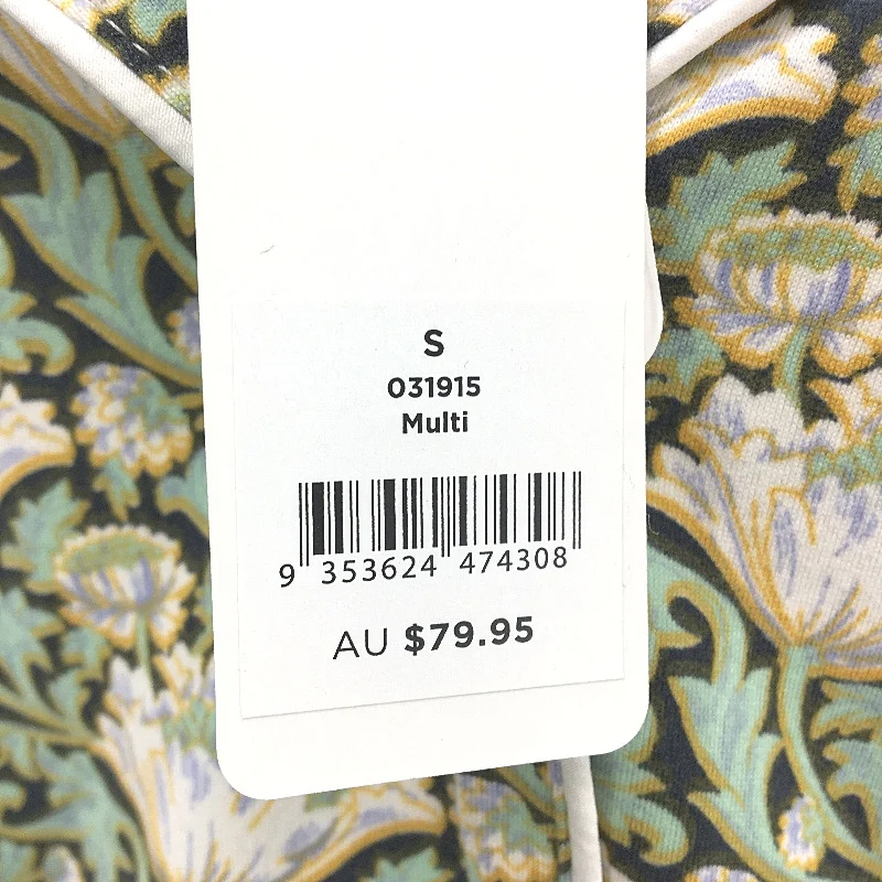 Sussan Green Floral Print Long Sleeve Pajama Sleep Top Ladies Sz S NEW - Image 4