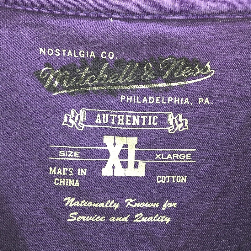 Mitchell & Ness Purple NBA 2000 Champs LA Lakers Cotton T-Shirt Mens Size XL - Image 4