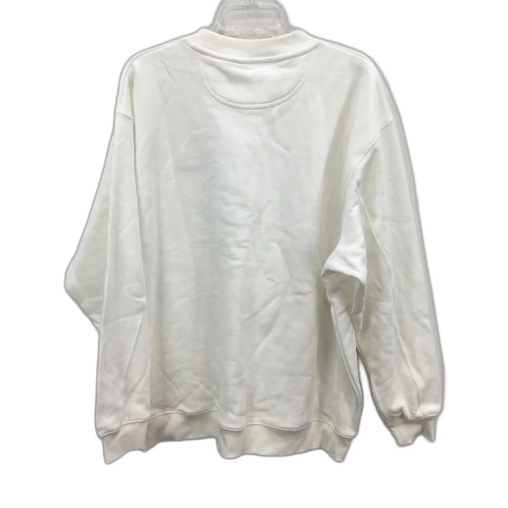 Subtitled Originals White Oversized Wave Crew Neck Jumper Mens Size M NEW - Image 2