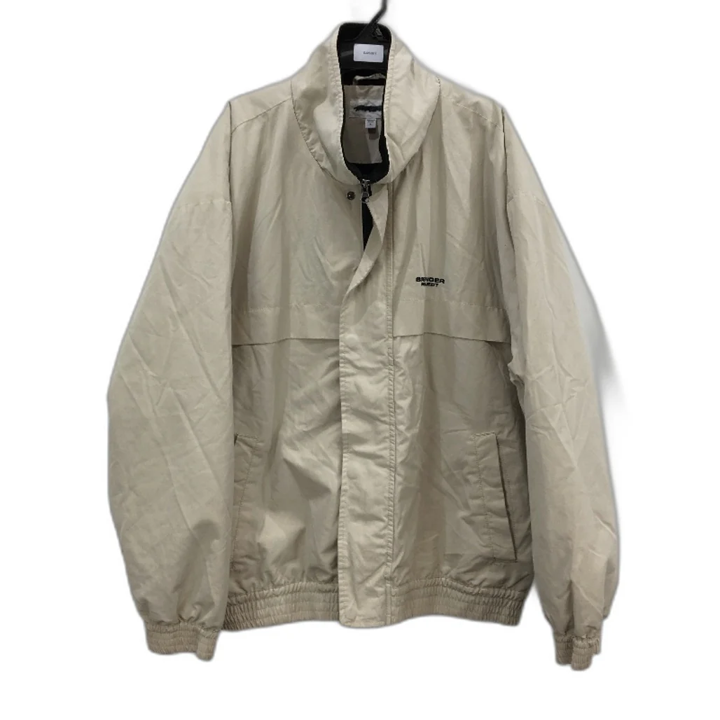 Spencer Project Sand Beige Fleece Lined Zip Up Jacket Mens Size Large NEW