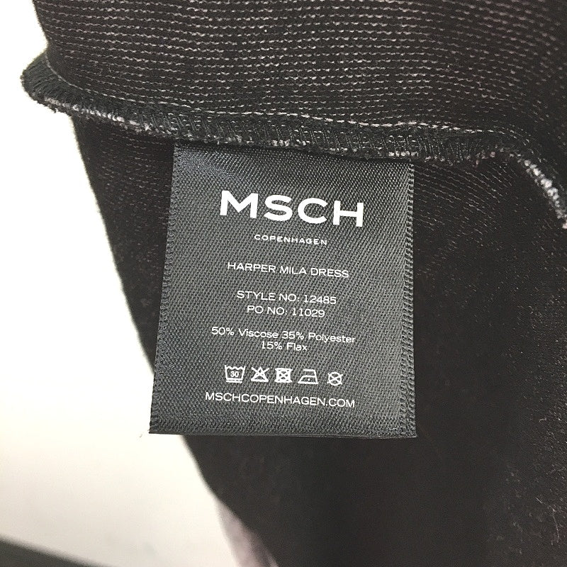 MSCH Coppenhagen Grey Short Sleeve Stretchy Harper Mila Dress Size Small NEW - Image 4