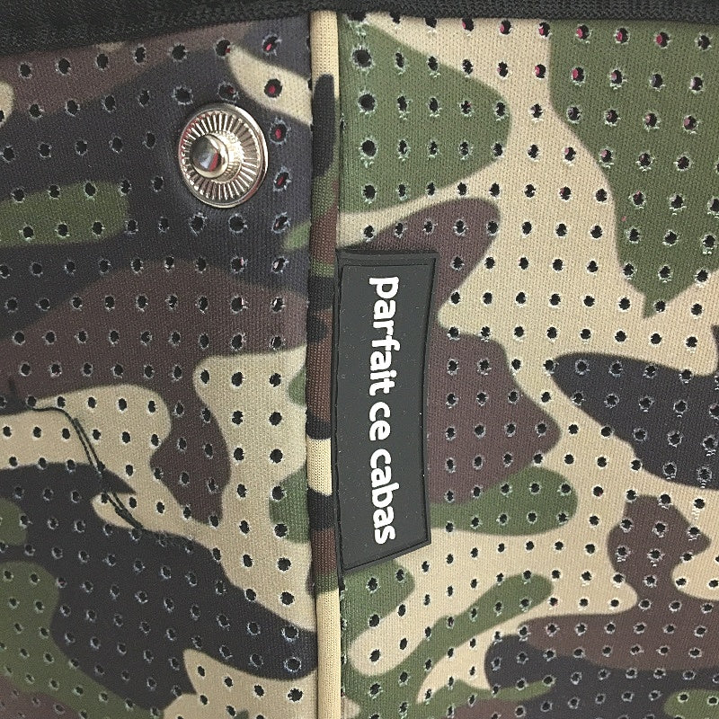 Parfait Ce Cabas Neoprene Camo Beach Tote Bag & Matching Make Up Purse NEW - Image 5