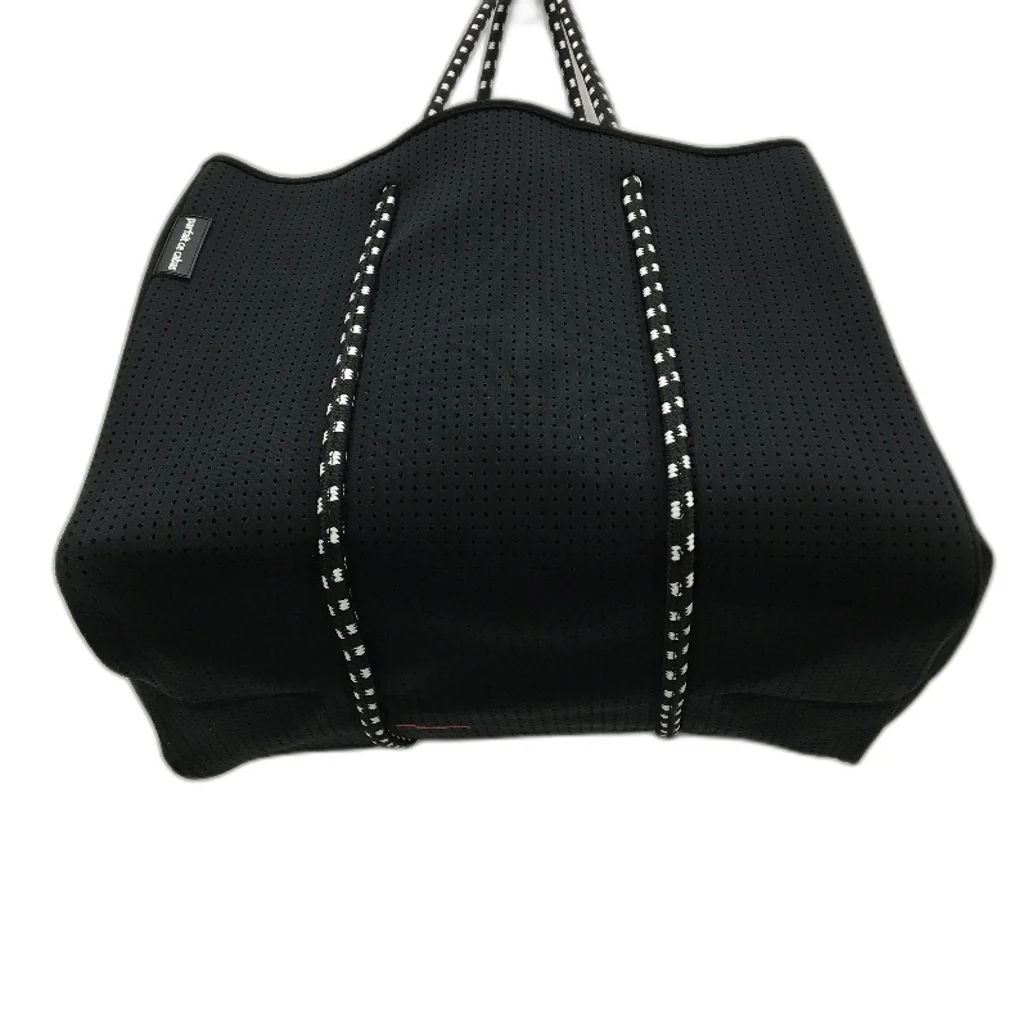 Parfait Ce Cabas Neoprene Black Beach Tote Bag & Matching Make Up Purse NEW - Image 8