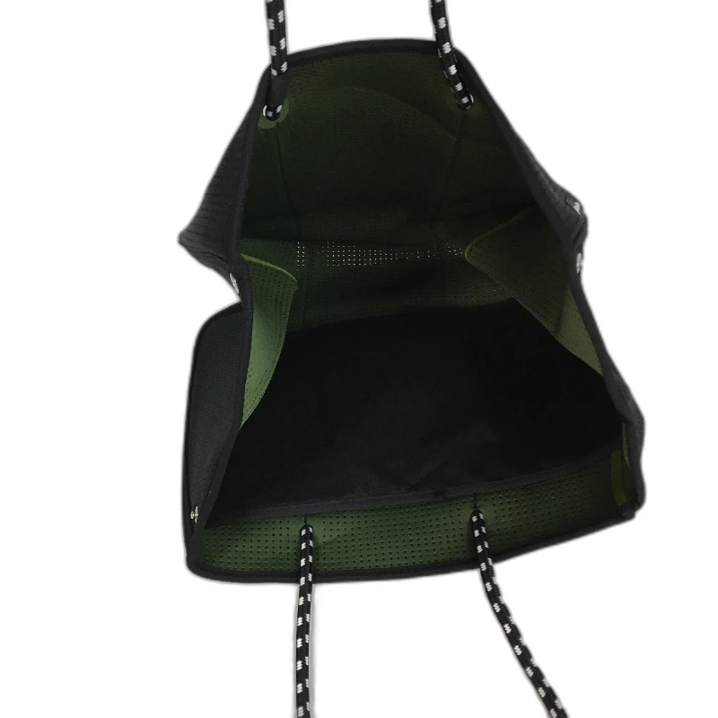 Parfait Ce Cabas Neoprene Black Beach Tote Bag & Matching Make Up Purse NEW - Image 9