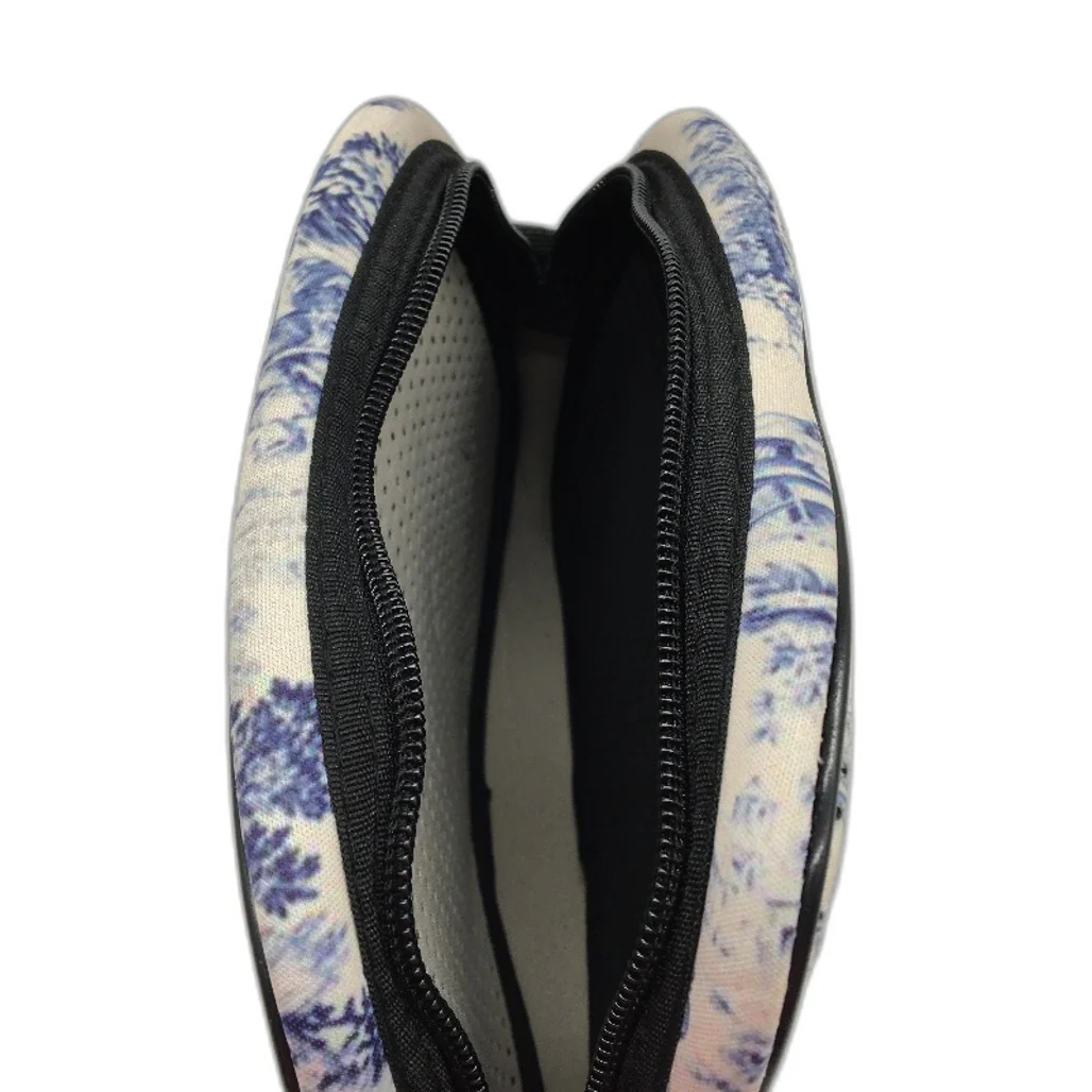 Parfait Ce Cabas Neoprene Blue Vintage Print Multi-Use Mini Shoulder Bag NEW - Image 6