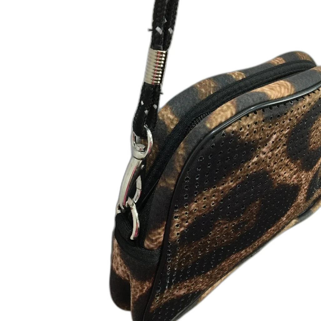 Parfait Ce Cabas Neoprene Brown Animal Print Multi-Use Mini Shoulder Bag NEW - Image 3