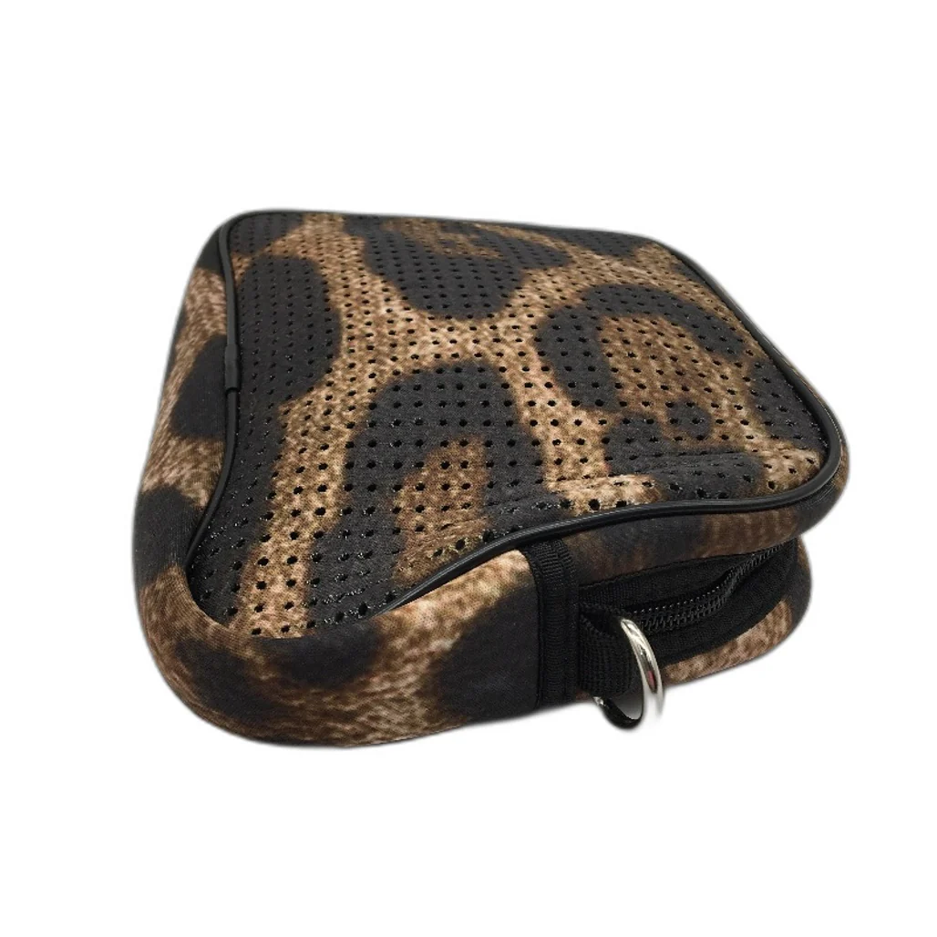 Parfait Ce Cabas Neoprene Brown Animal Print Multi-Use Mini Shoulder Bag NEW - Image 5