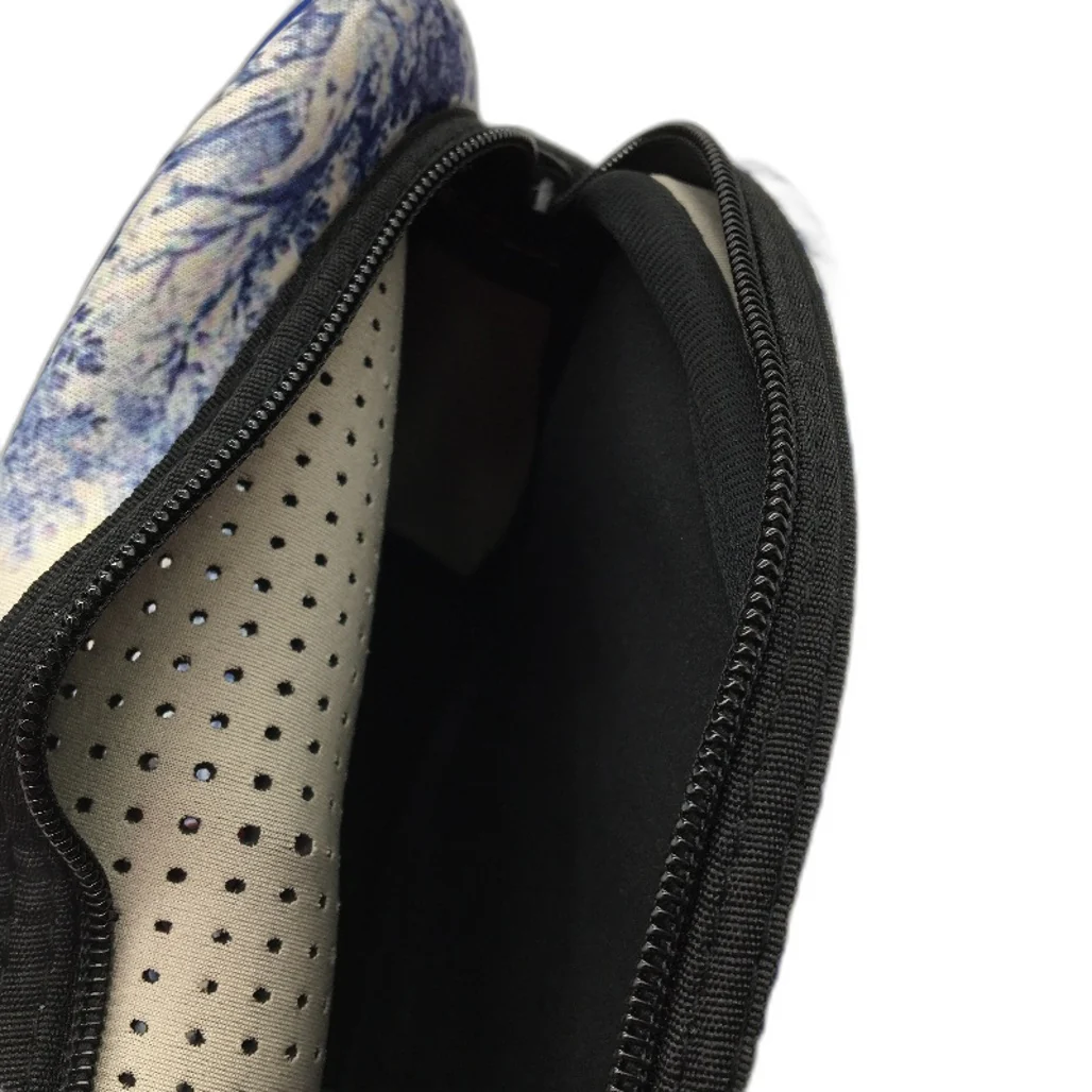 Parfait Ce Cabas Neoprene Blue Vintage Print Multi-use Zip Up Shoulder Bag NEW - Image 8
