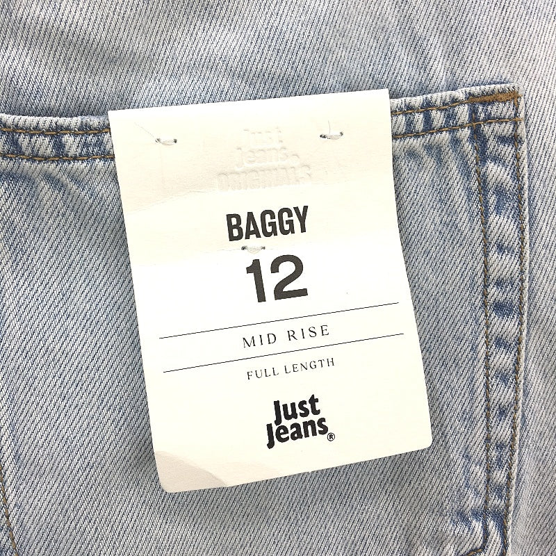 Just Jeans Light Blue Ripped Knee Baggy Mid Rise Denim Jeans Ladies Size 12 NEW - Image 3