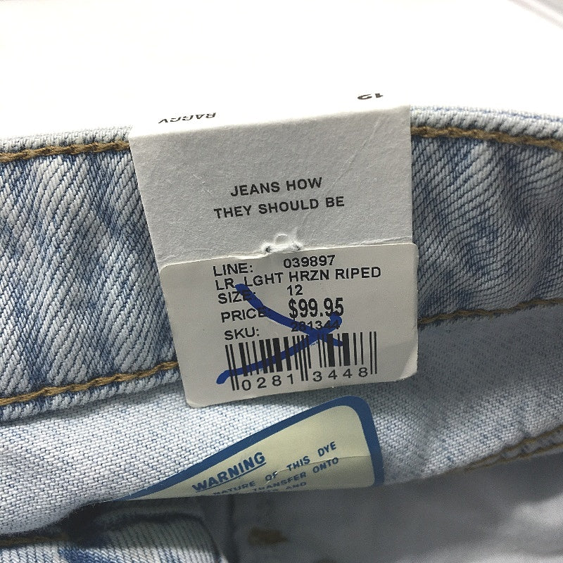 Just Jeans Light Blue Ripped Knee Baggy Mid Rise Denim Jeans Ladies Size 12 NEW - Image 5