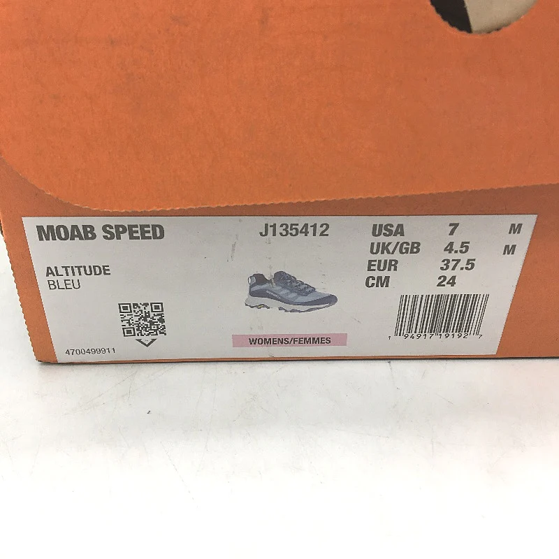 Merrell Moab Speed Alititude Blue Vibram Lace Up Sneakers Ladies US 7 EU37.5 NEW - Image 7