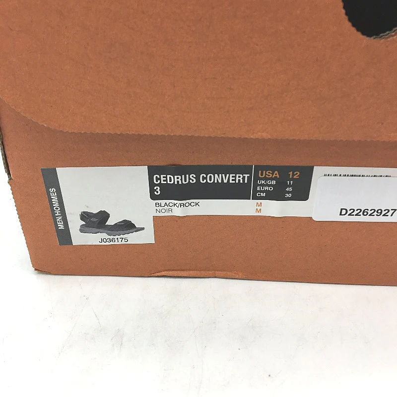 Merrell Cedrus Convert 3 Black Rock Adjustable Summer Sandal Mens US 12 EU45 NEW - Image 7