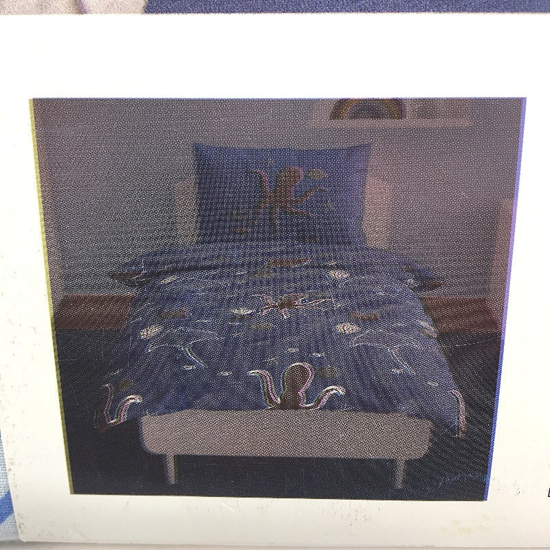 Kirkton House 100% Cotton Blue Glow In The Dark Quilt Cover Set SINGLE Bed NEW - Image 5