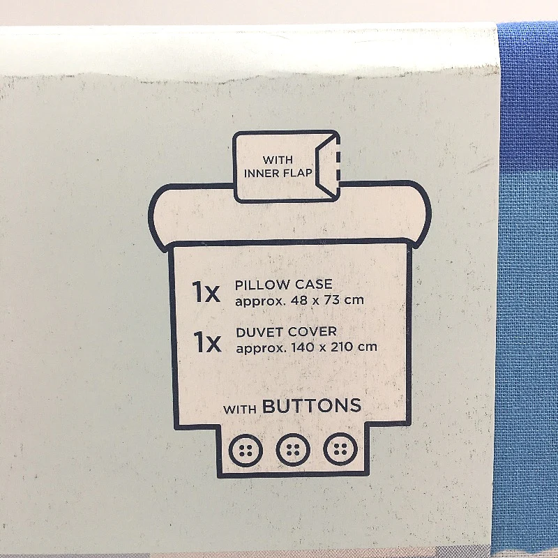 Kirkton House 100% Cotton Blue Glow In The Dark Quilt Cover Set SINGLE Bed NEW - Image 6