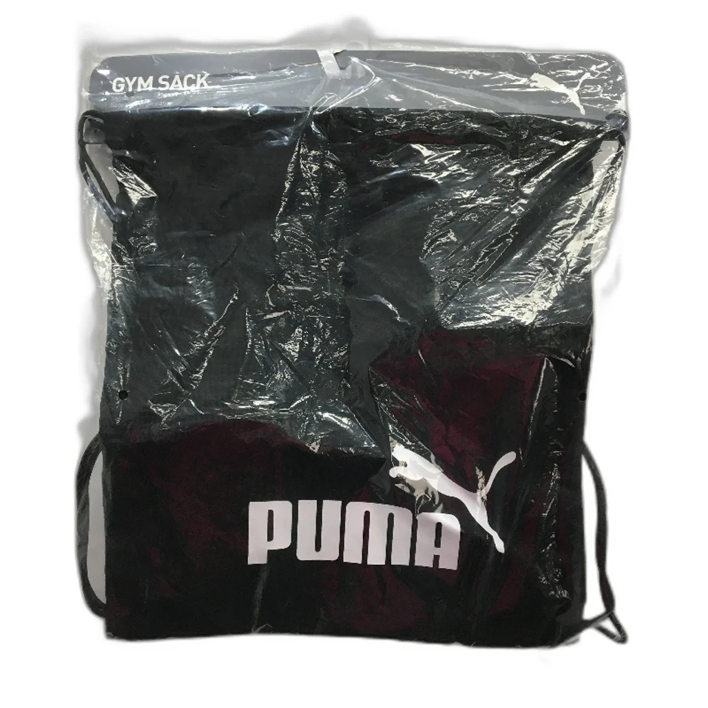 Puma Sports Multi Use 14L Black Large White Logo Phase Gym Sack OSFA NEW - Image 4