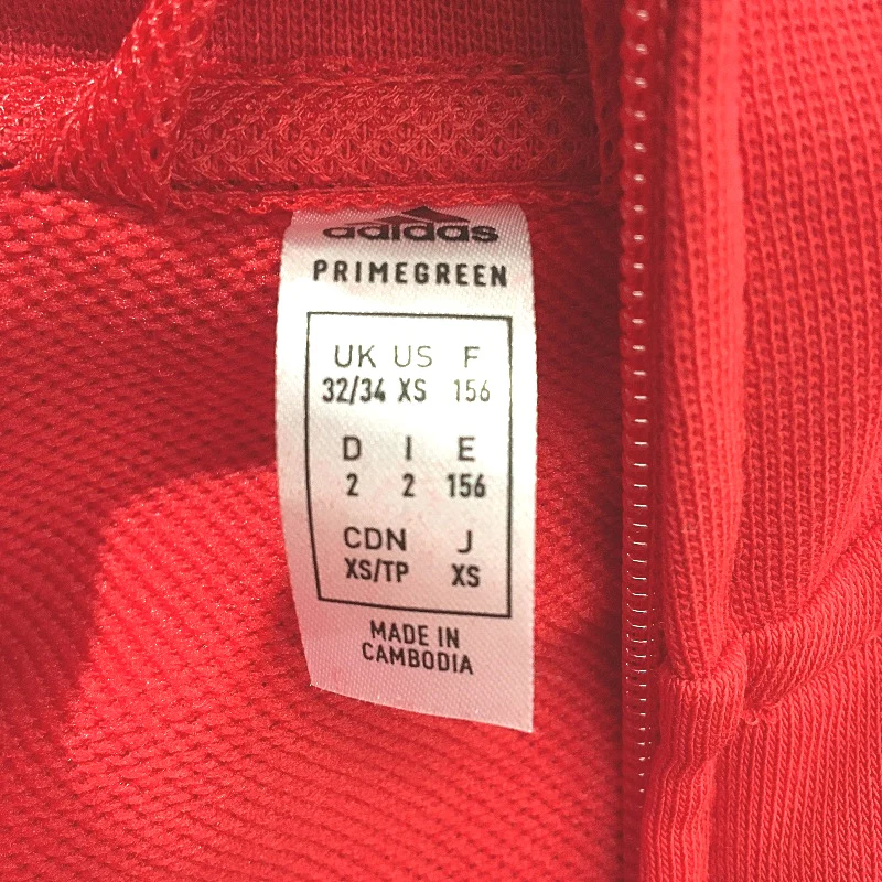 Adidas Essentials 3 Stripes Red Grey Track Suit Set Mens Size XS UK 32/34 NEW - Image 3