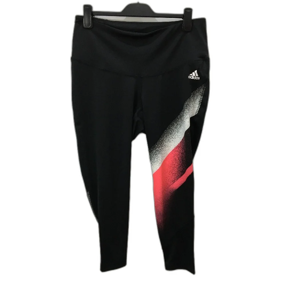 Adidas Aeroready Training Black Mesh Calf 3/4 Length Tights Size 1X UK 20-22 NEW