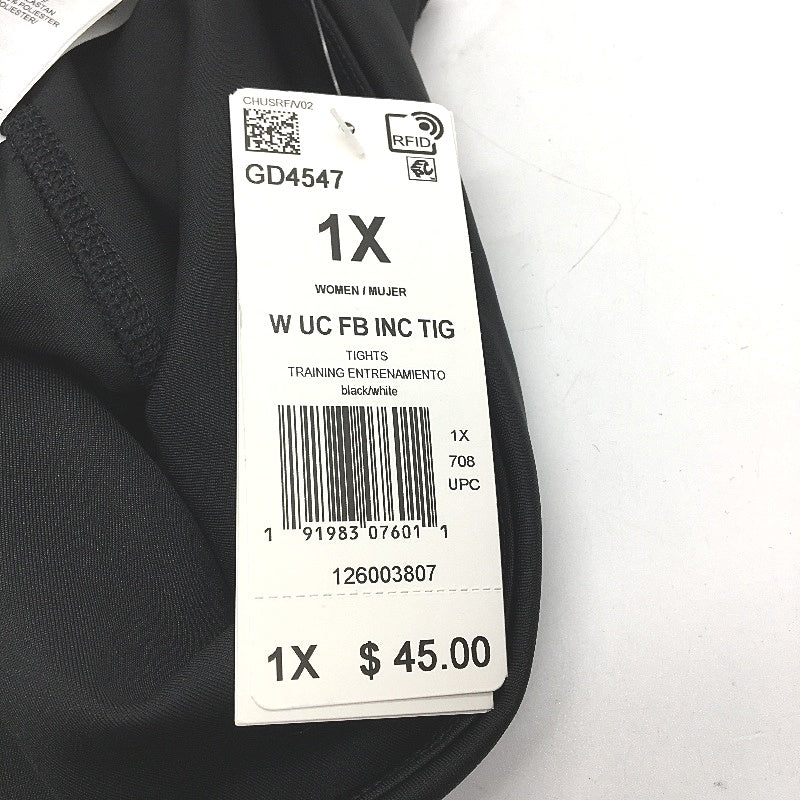 Adidas Aeroready Training Black Mesh Calf 3/4 Length Tights Size 1X UK 20-22 NEW - Image 7