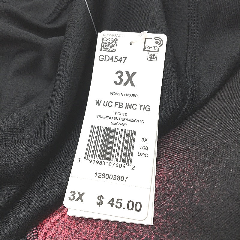 Adidas Aeroready Training Black Mesh Calf 3/4 Length Tights Size 3X UK 28-30 NEW - Image 7