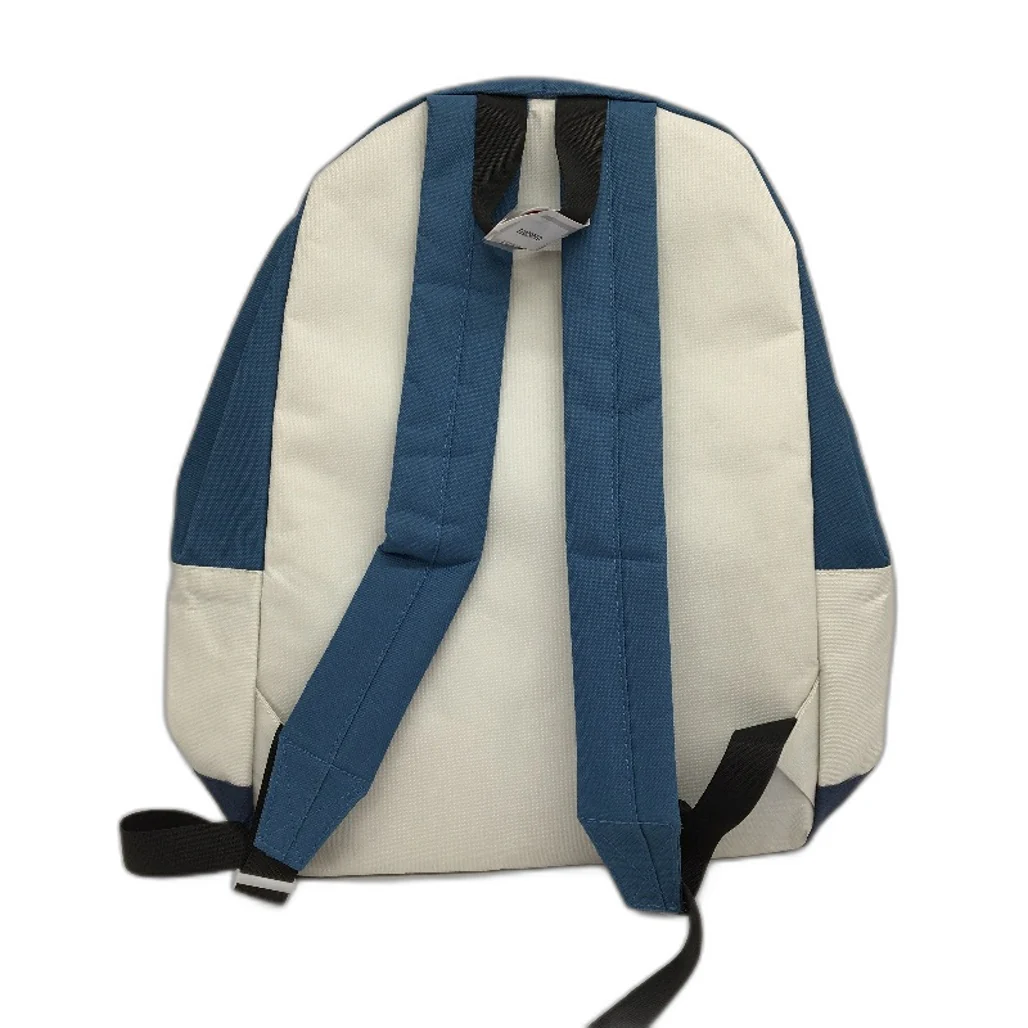 Dual Colour Navy Blue & White 14.5L Junior Classic Lightweight Backpack 40cm NEW - Image 2