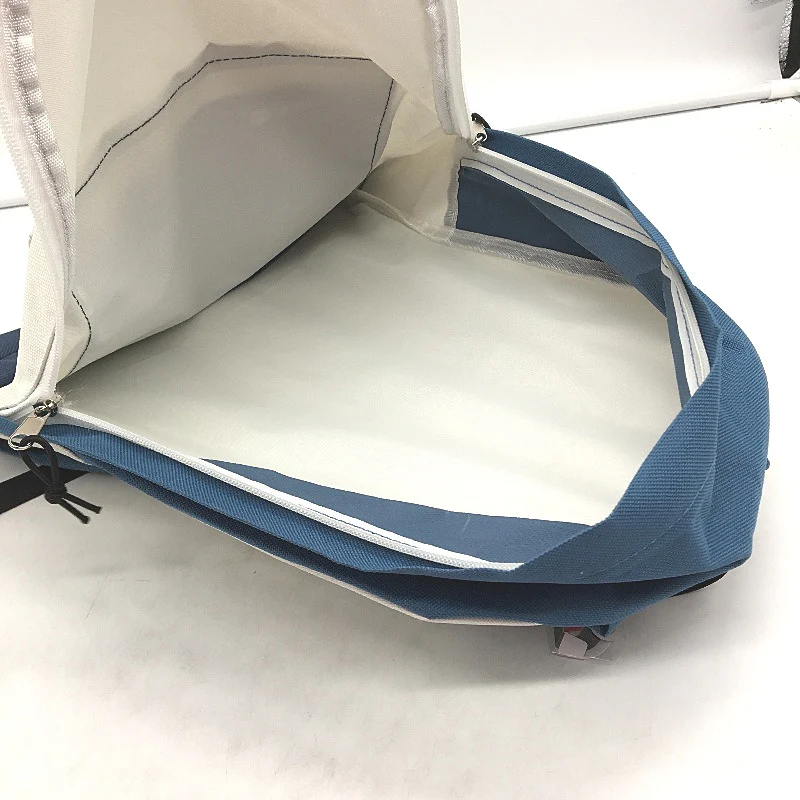 Dual Colour Navy Blue & White 14.5L Junior Classic Lightweight Backpack 40cm NEW - Image 4