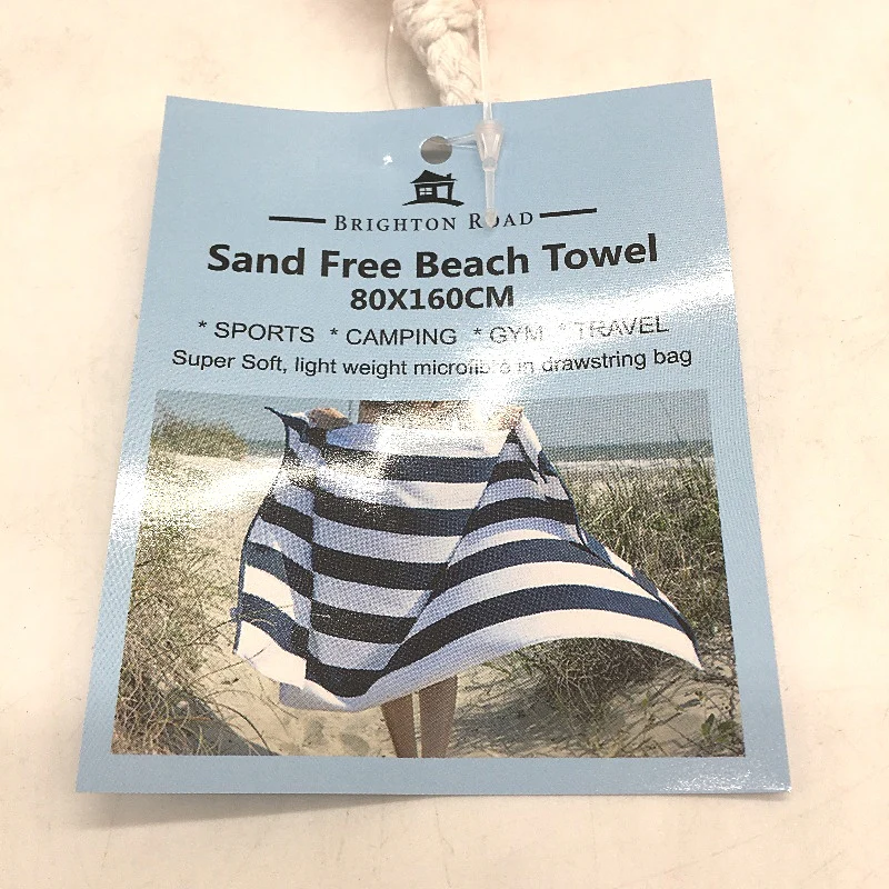 Brighton Road 2Pck Red Orange Sand Free Lightweight Microfibre Beach Towels NEW - Image 4