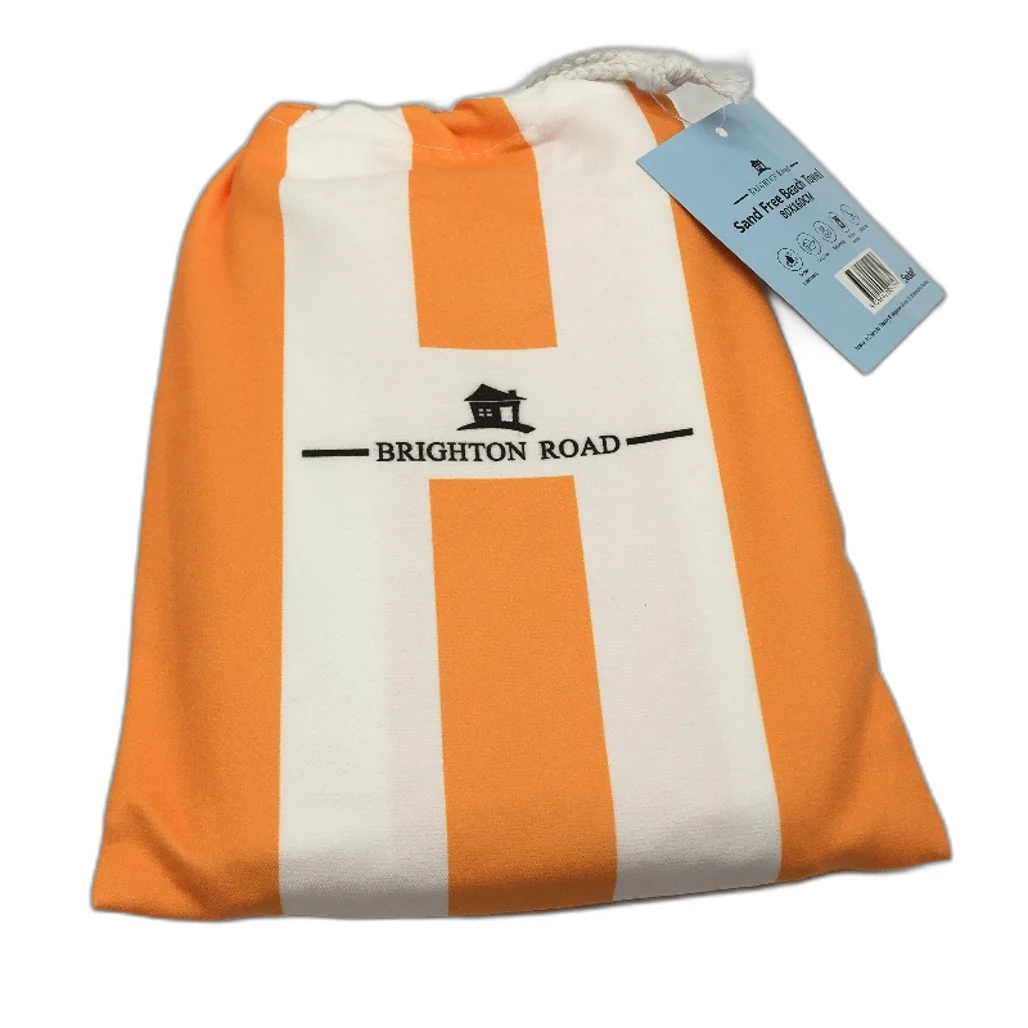 Brighton Road 2Pck Red Orange Sand Free Lightweight Microfibre Beach Towels NEW - Image 5