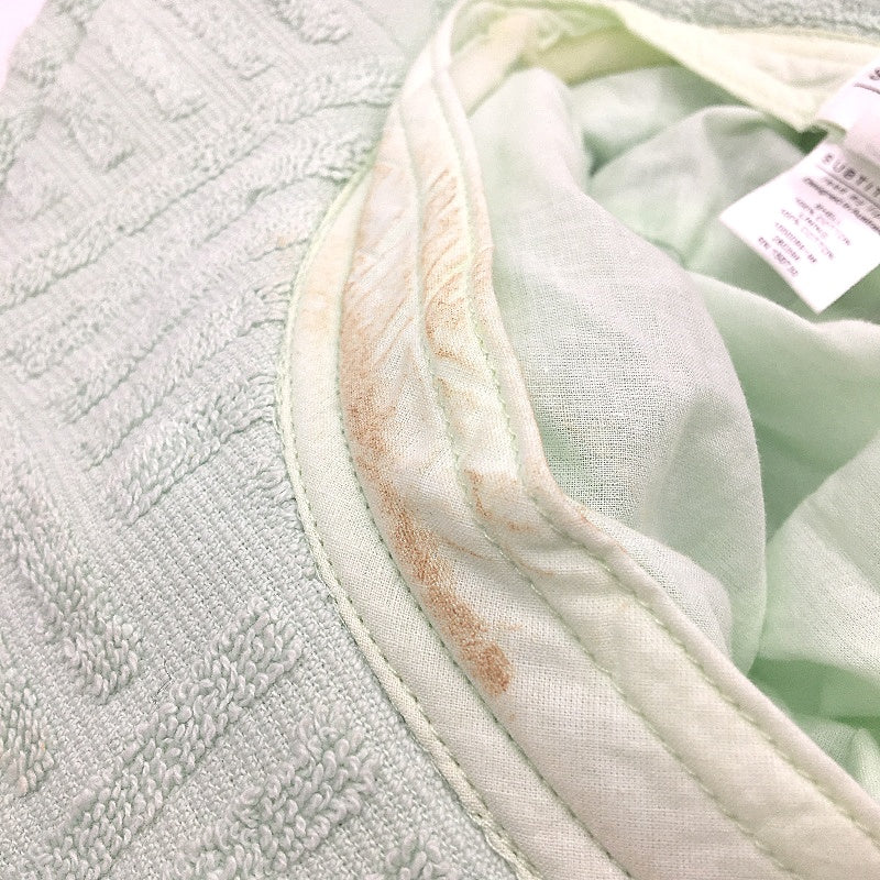 Subtitled Pastel Green Towel Textured Bucket Hat Cotton Unisex One Size NEW - Image 4