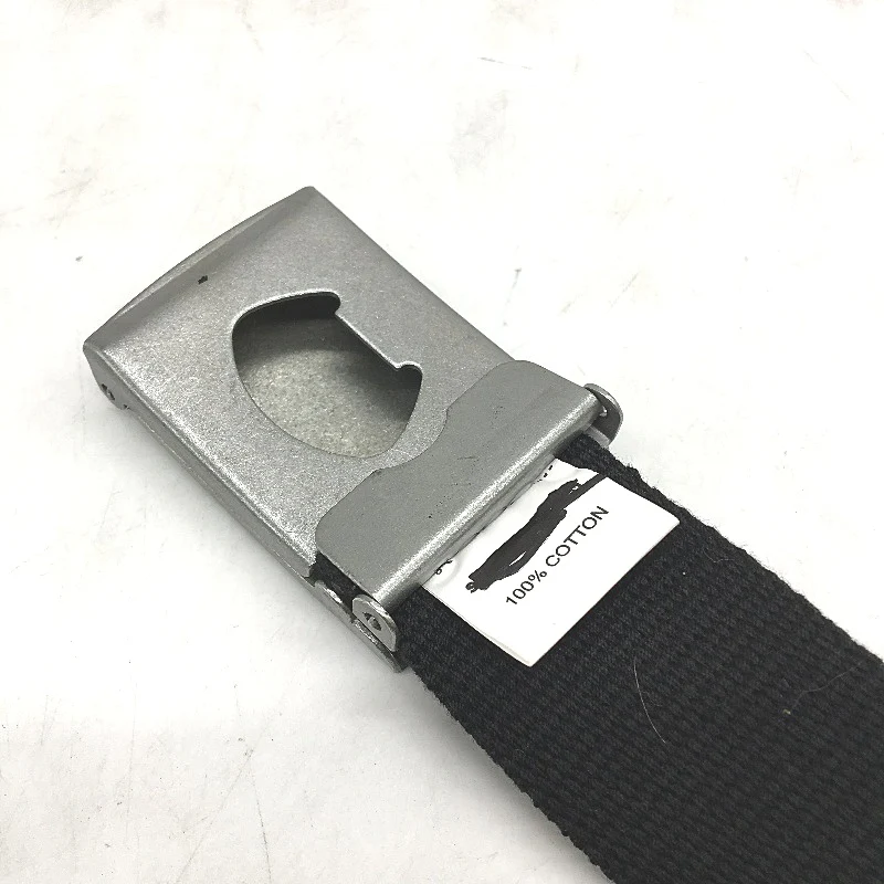 Spencer Project Lightspeed Canvas Cotton Woven Belt L120CM Mens Black NEW - Image 3