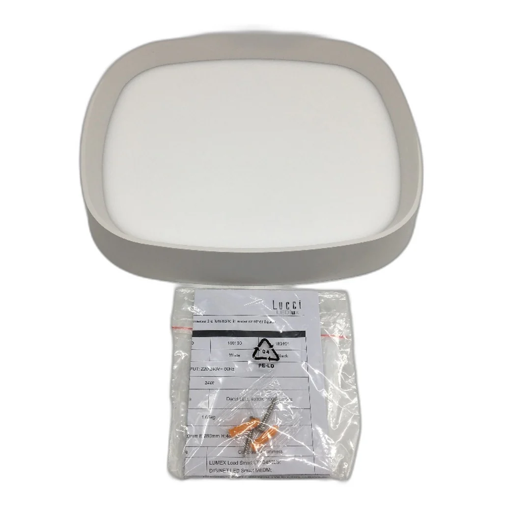 Lucci LEDlux Como Dimmable LED Flush Mount 24W 1700 Lumens 3000K Warm White NEW - Image 4