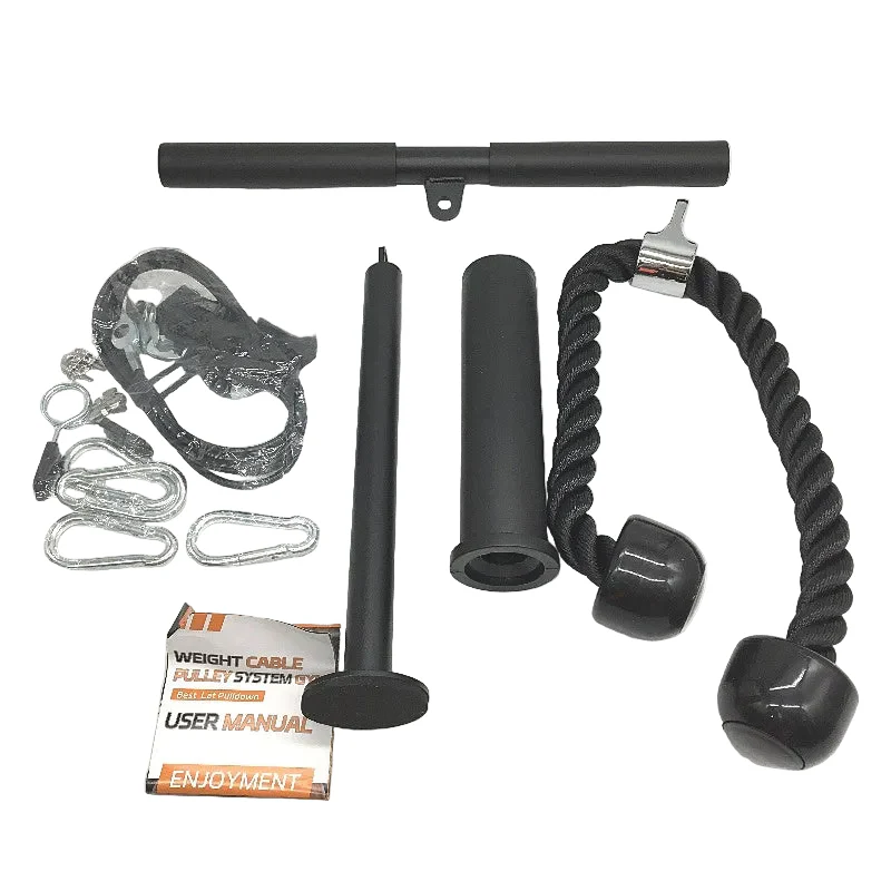 Cable Pulley System DIY Machine Attachments Lat Pull Down Tricep Gym Kit NEW