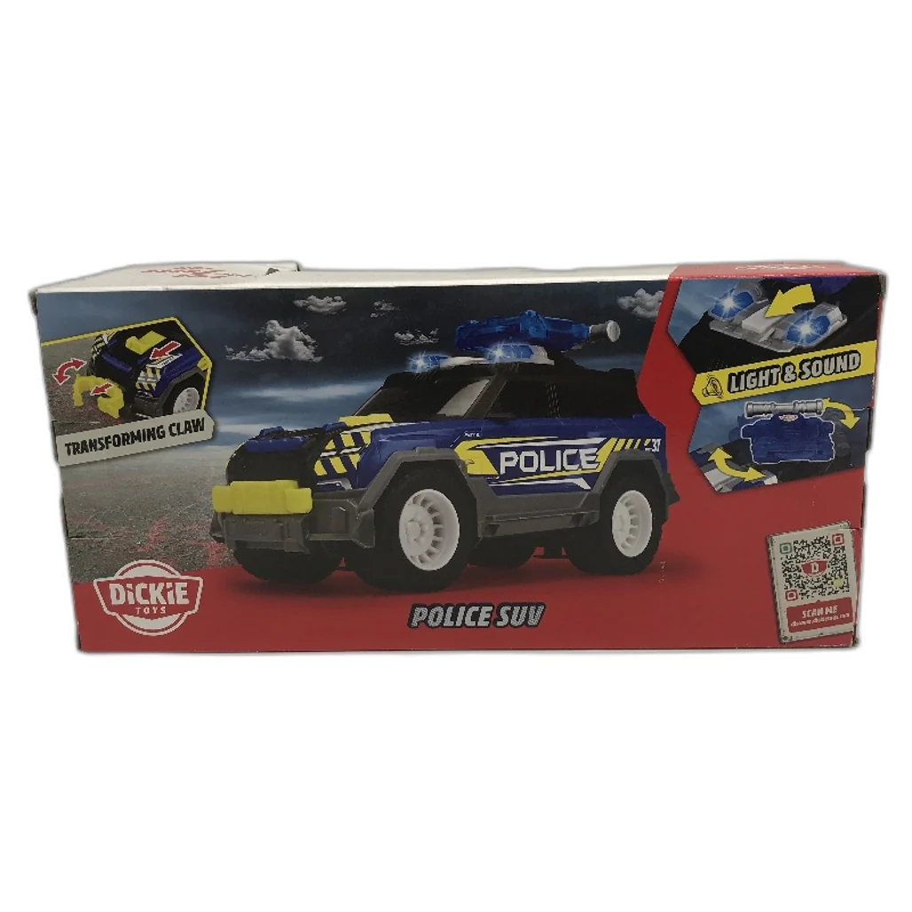 Dickie Toys Police SUV Large Toy Car With Light And Sound Disc Shooter NEW - Image 3