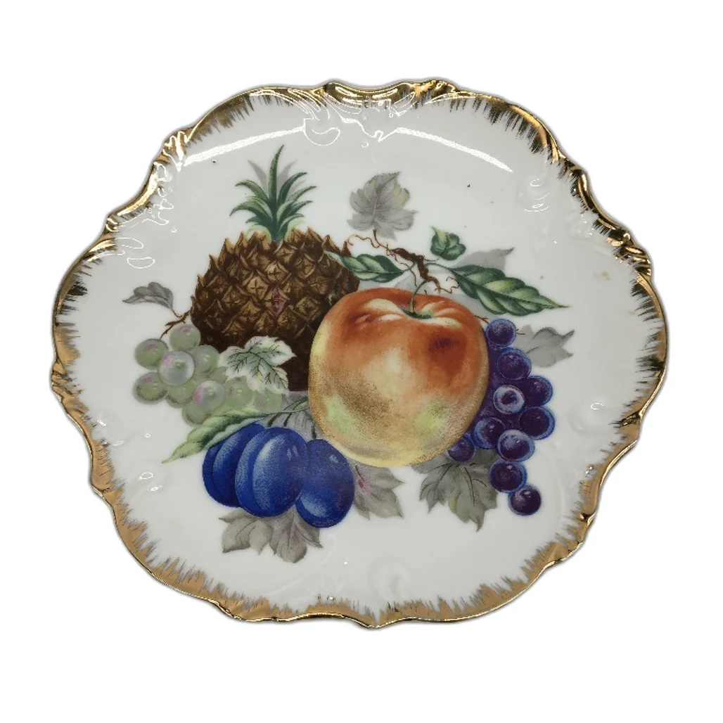 Made In Japan Set of 3 Gold Edged Fruit Themed Decorative Wall Hanging Plates - Image 7