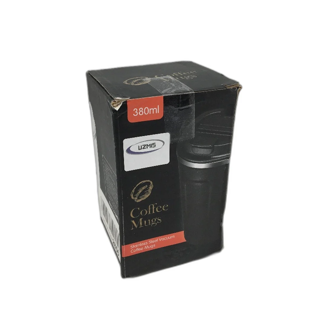 Stainless Steel Cream White Coffee Cup Insulated Travel Mug Leak Proof Lid - Image 6