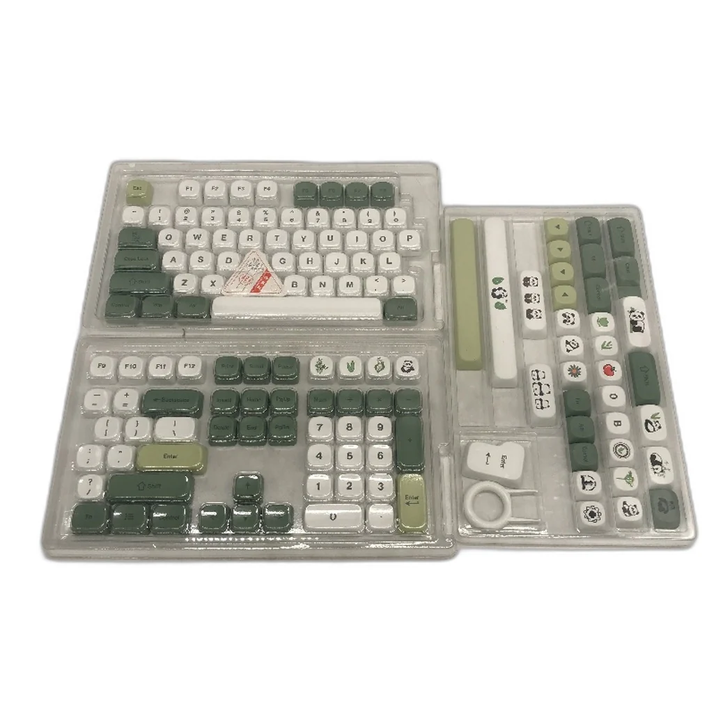 XVX MOA Profile Matcha Panda PBT Dye-Sub 143-Key Keycaps Set - Image 3