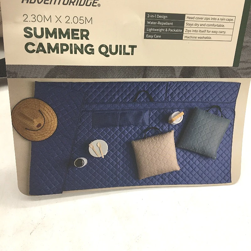 Adventuridge Tan Water Resistant Zip Up Summer Camping Quilt 2.3 x 2.05m NEW - Image 3