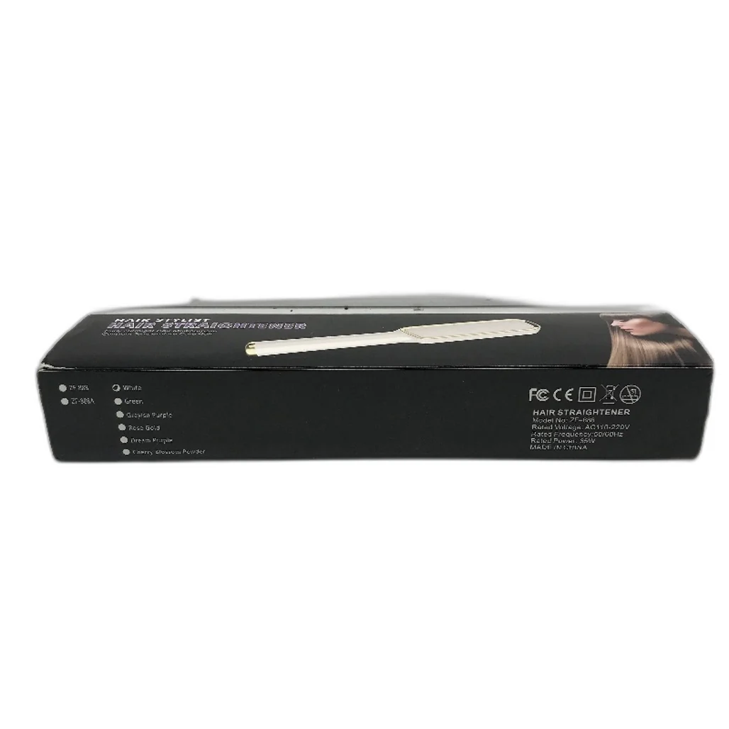 Hair Stylist Multipurpose Hair Straightener Straightening Comb Brush White NEW - Image 6