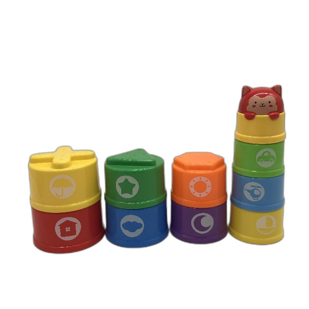 Rainbow Stacking Cup With Sound & Light Battery Operated Baby Infant Toys NEW - Image 4