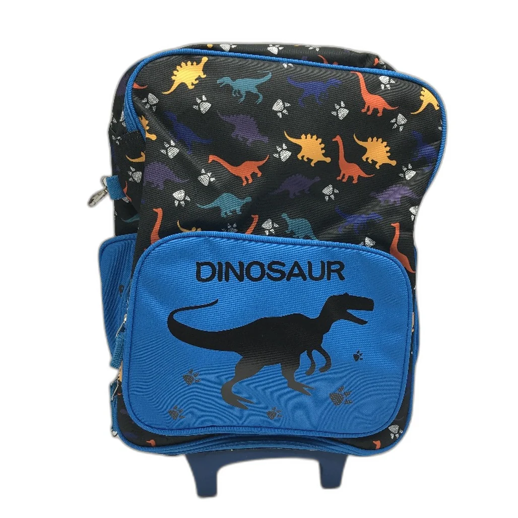 Vaschy Dinosaur Kids 18 Inch Luggage Carry On Suitcase With Wheels Blue NEW - Image 2