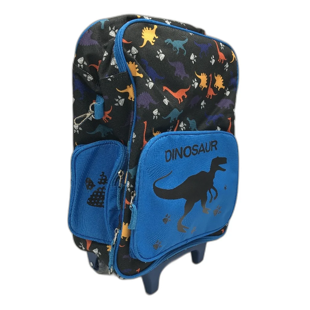 Vaschy Dinosaur Kids 18 Inch Luggage Carry On Suitcase With Wheels Blue NEW - Image 3
