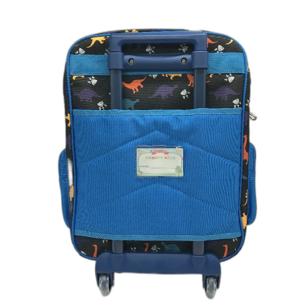 Vaschy Dinosaur Kids 18 Inch Luggage Carry On Suitcase With Wheels Blue NEW - Image 4