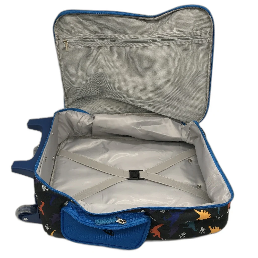 Vaschy Dinosaur Kids 18 Inch Luggage Carry On Suitcase With Wheels Blue NEW - Image 6