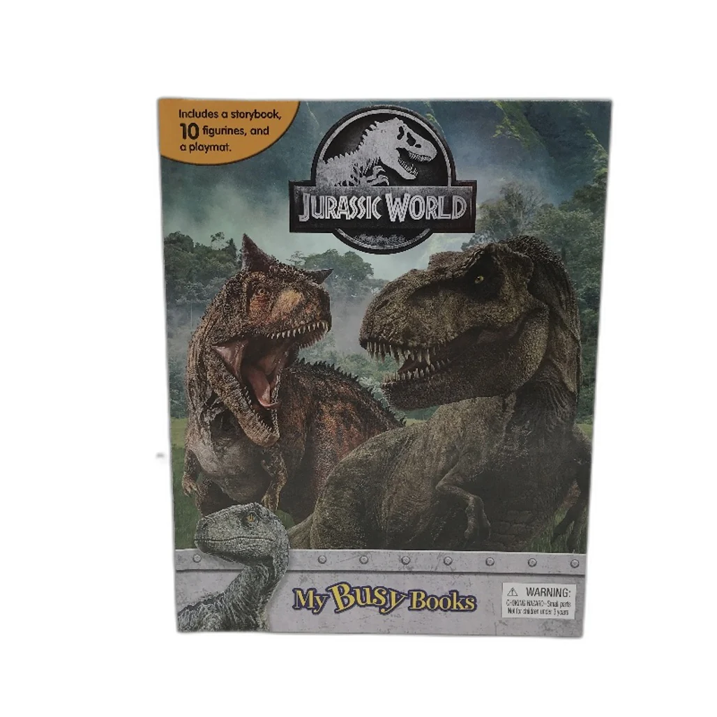 Phidal My Busy Book Jurassic World Storybook Playmat & 10 Figurines NEW - Image 2