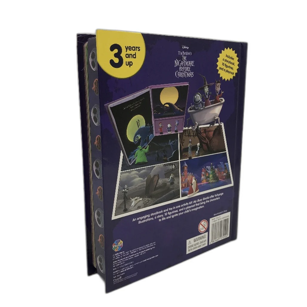 Phidal Busy Book The Nightmare Before Christmas Storybook Playmat 10 Figures NEW - Image 3