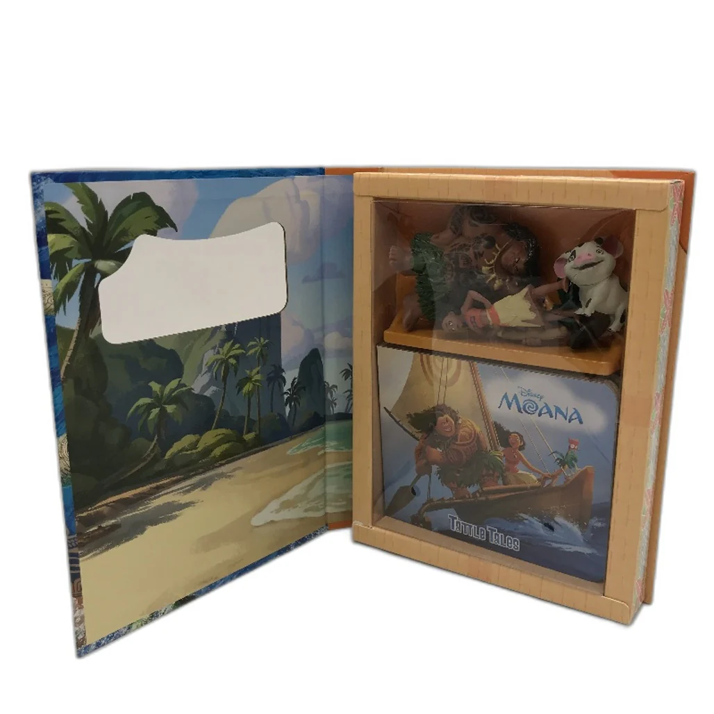 Phidal My Busy Book Disney Moana Tattle Tales Storybook With 4 Figurines NEW - Image 5